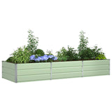 Fioriera Verde Pastello 290 x 100 x 45 cm Acciaio zincato
