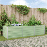 Fioriera Verde Pastello 290 x 100 x 75 cm Acciaio zincato