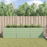 Fioriera Verde Pastello 290 x 100 x 75 cm Acciaio zincato