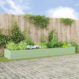 Fioriera Verde Pastello 385 x 100 x 45 cm Acciaio zincato
