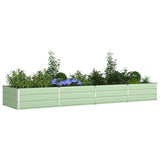 Fioriera Verde Pastello 385 x 100 x 45 cm Acciaio zincato
