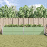 Fioriera Verde Pastello 385 x 100 x 75 cm Acciaio zincato