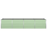 Fioriera Verde Pastello 385 x 100 x 75 cm Acciaio zincato