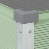 Fioriera Verde Pastello 100 x 45 x 90 cm Acciaio zincato