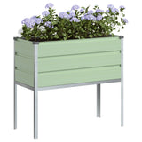 Fioriera Verde Pastello 100 x 45 x 90 cm Acciaio zincato