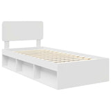 Struttura del letto Bianco 90 x 200 cm Pino massello