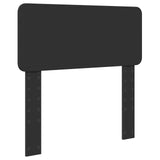 Struttura del letto con testiera Nero 90 x 190 cm Pino massello