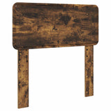 Struttura del letto Rovere fumé 75 x 190 cm Pino massello