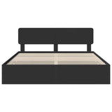 Struttura del letto Nero 200 x 200 cm Legno ingegnerizzato