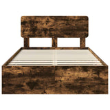 Struttura del letto Quercia Affumicata 120 x 190 cm