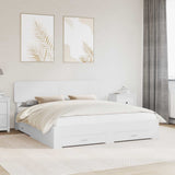 Struttura del letto Bianco 180 x 200 cm Legno truciolato