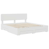 Struttura del letto Bianco 180 x 200 cm Legno truciolato