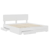 Struttura del letto Bianco 180 x 200 cm Legno truciolato