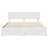 Struttura del letto Bianco 180 x 200 cm Legno truciolato