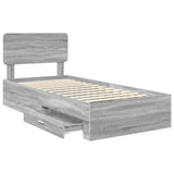 Struttura del letto Grigio Sonoma 90 x 200 cm Legno truciolato