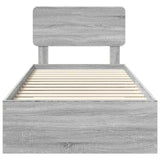 Struttura del letto Grigio Sonoma 90 x 200 cm Legno truciolato