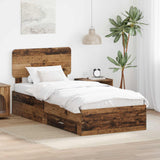 Struttura del letto Legno vecchio 90 x 190 cm Legno truciolato
