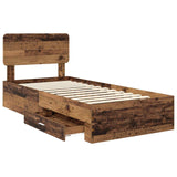 Struttura del letto Legno vecchio 90 x 190 cm Legno truciolato