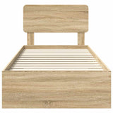 Struttura del letto Rovere Sonoma 75 x 190 cm Legno truciolato