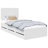 Struttura del letto Bianco 90 x 200 cm Legno Ingegnerizzato