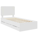 Struttura del letto Bianco 90 x 200 cm Legno Ingegnerizzato