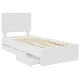 Struttura del letto Bianco 90 x 200 cm Legno Ingegnerizzato