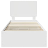 Struttura del letto Bianco 90 x 200 cm Legno Ingegnerizzato