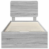Struttura del letto con cassetto Grigio Sonoma 90 x 200 cm