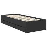 Struttura del letto Nero 75 x 190 cm Legno Ingegnerizzato