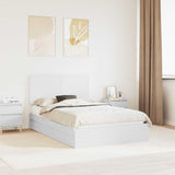 Letto con Contenitore Bianco 120 x 200 cm Legno truciolato