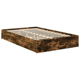 Letto con Contenitore con testiera Rovere fumé 120 x 200 cm