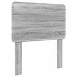 Letto con Contenitore con testiera Grigio Sonoma 75 x 190 cm