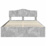 Struttura del letto con cassetto Grigio cemento 140 x 190 cm