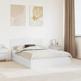 Letto con Contenitore Bianco 150 x 200 cm Legno truciolato