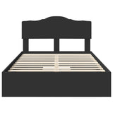 Letto con Contenitore Nero 120 x 200 cm Legno truciolato