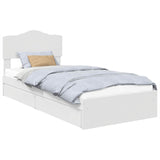 Letto con Contenitore Bianco 90 x 200 cm Legno truciolato
