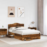 Struttura del letto con testiera Legno vecchio 120 x 190 cm