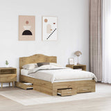 Struttura del letto Rovere artigianale 120 x 190 cm