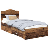 Struttura del letto Legno vecchio 90 x 200 cm Legno truciolato