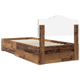 Struttura del letto Legno vecchio 90 x 200 cm Legno truciolato