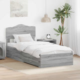 Struttura del letto Grigio Sonoma 90 x 190 cm Legno truciolato