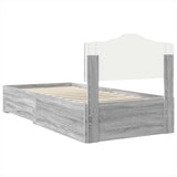 Struttura del letto Grigio Sonoma 90 x 190 cm Legno truciolato
