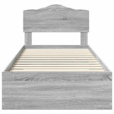 Struttura del letto Grigio Sonoma 90 x 190 cm Legno truciolato