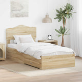 Struttura del letto Rovere Sonoma 70 x 190 cm Legno truciolato