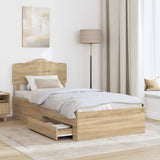 Struttura del letto Rovere Sonoma 70 x 190 cm Legno truciolato