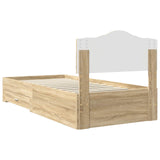 Struttura del letto Rovere Sonoma 70 x 190 cm Legno truciolato