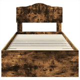 Struttura del letto Rovere fumé 70 x 190 cm Legno truciolato
