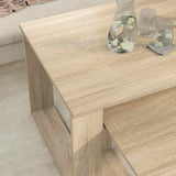 Set di Tavolini da Caffè 2 pcs Rovere Sonoma Legno truciolato