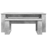 Set di Tavolini da Caffè 2 pcs Grigio cemento Legno truciolato