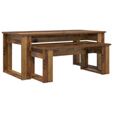 Set di Tavolini da Caffè 2 pcs Legno vecchio Legno truciolato